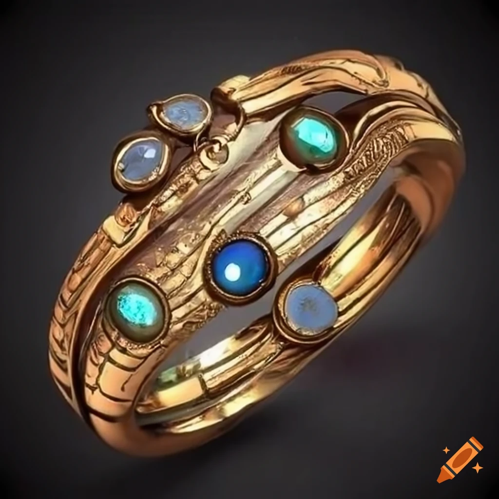 fantasy jewelry made of fictional ores