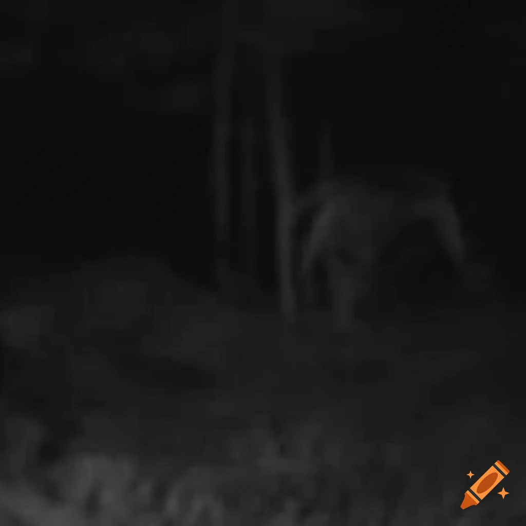 picture of a ghostly figure captured by a trailcam