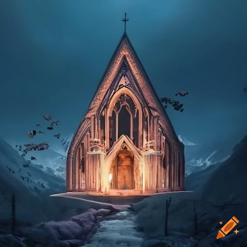 illusory cabin resembling a cathedral