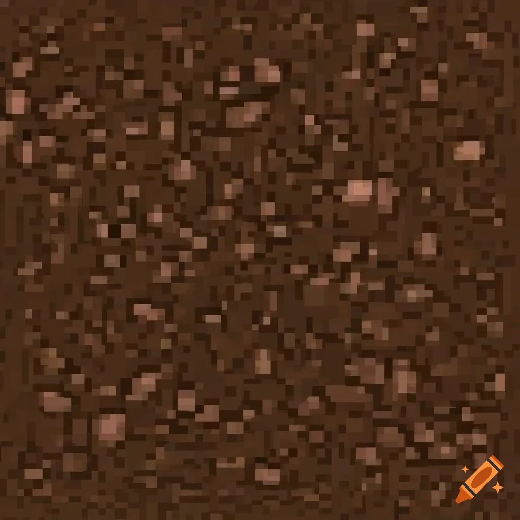 pixel art texture of dirt soil with pebbles