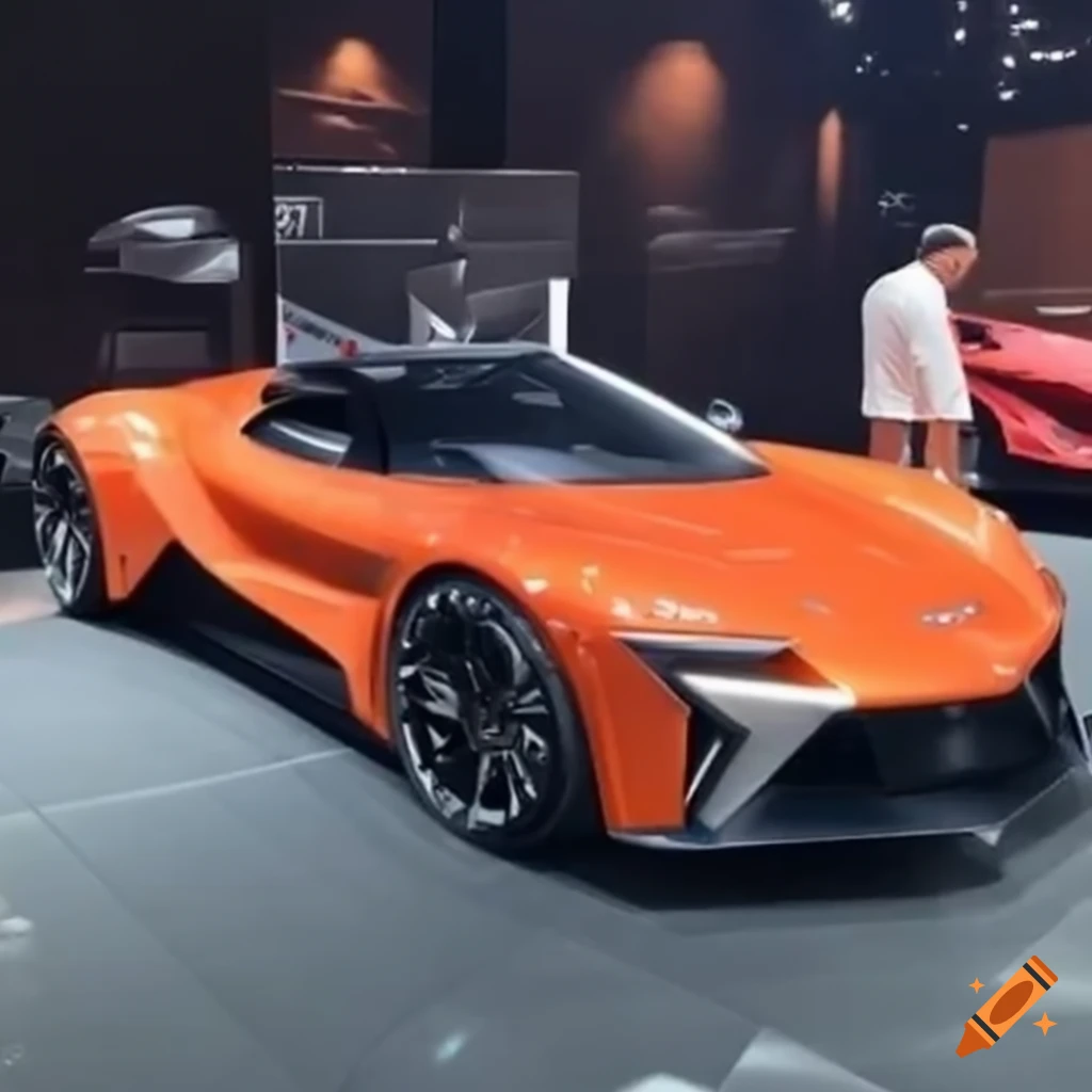 DeLorean DMC 12 Concept Sportcar on the Auto Show