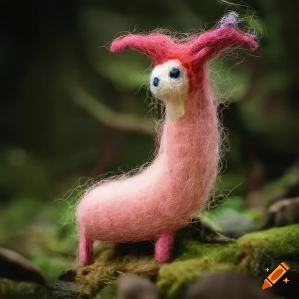 felted wool mystical nature creatures