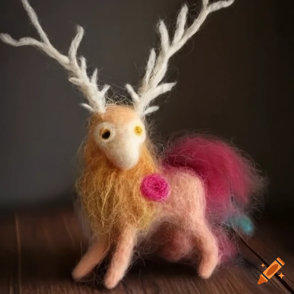 felted wool mystical nature creatures