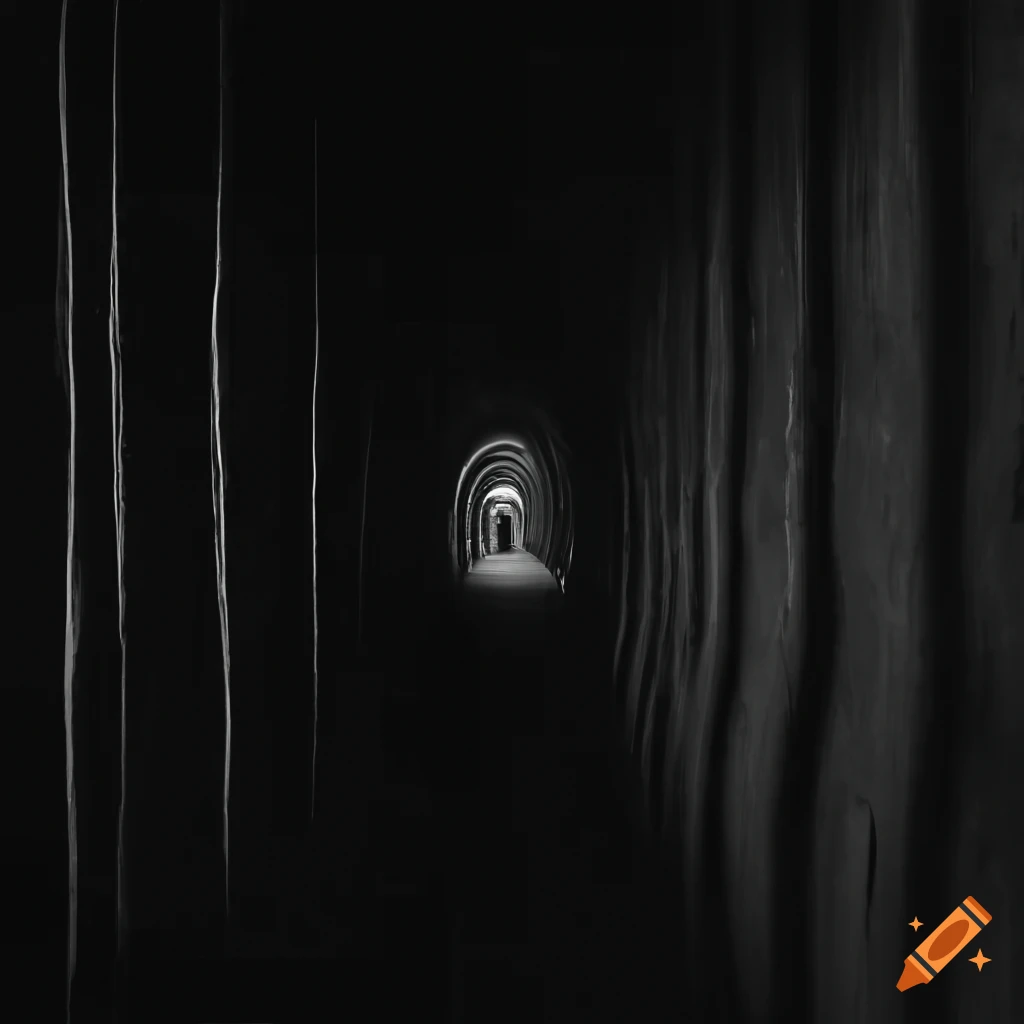 minimalistic tunnel in space