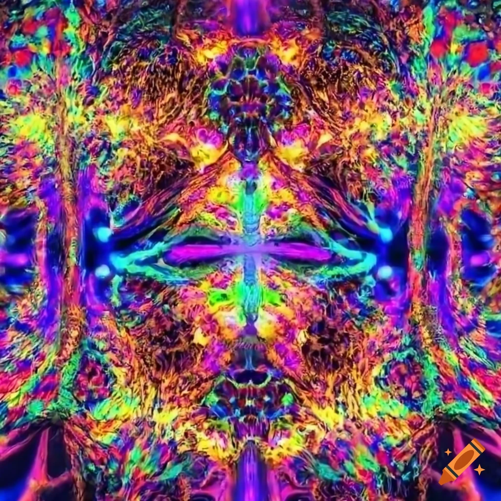 visually stunning psychedelic mushroom artwork