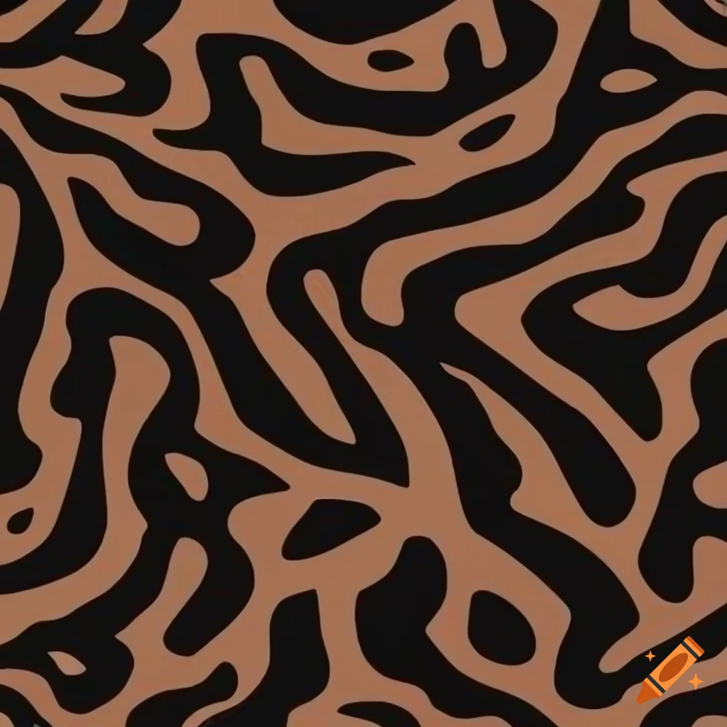 seamless pattern of tiger stripes