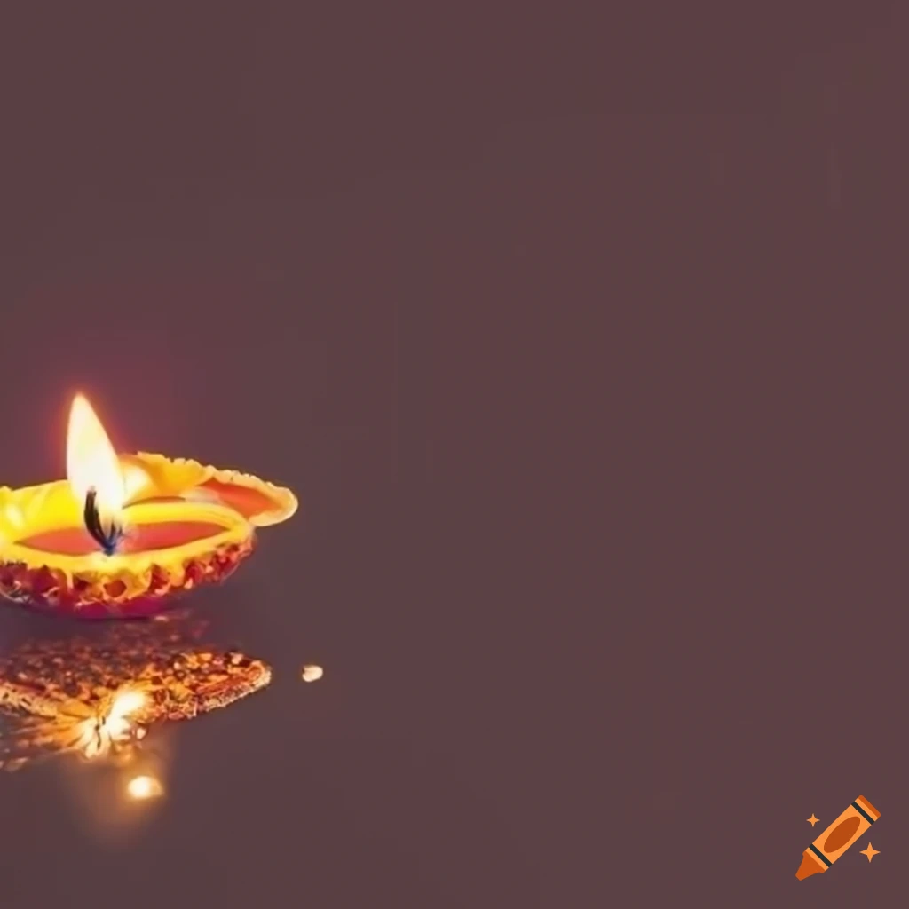 modern Diwali greeting card with skincare concept