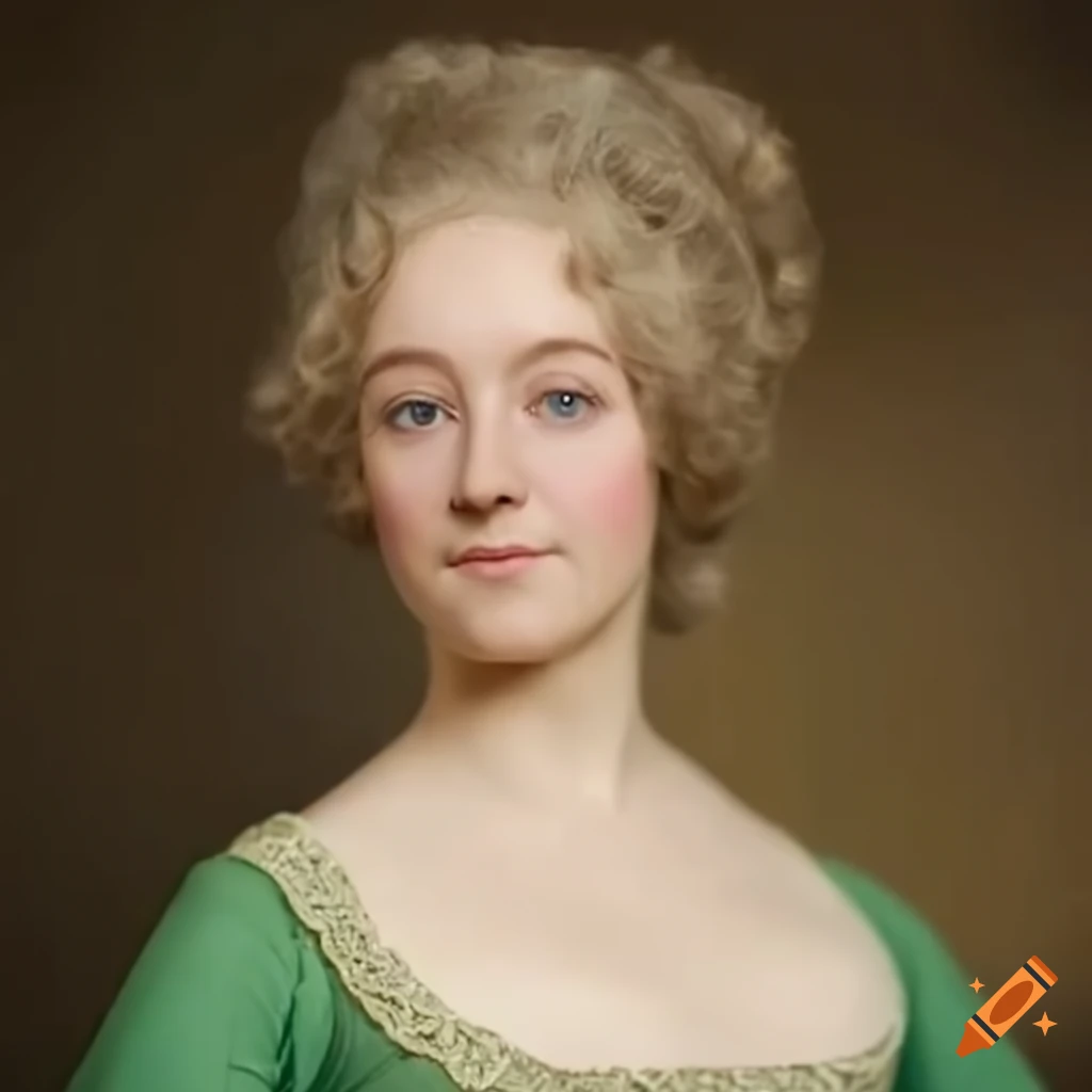 portrait of a woman from the 18th century