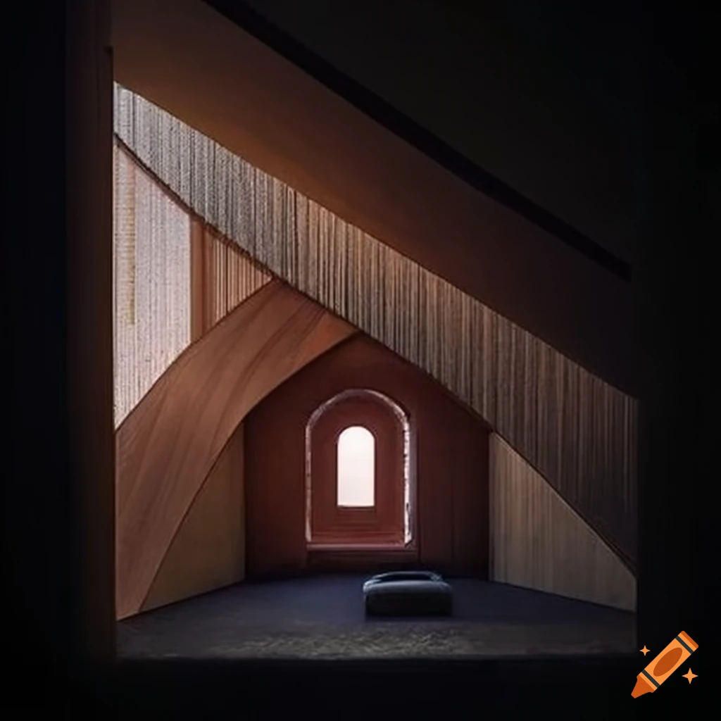 illusory slug-like architecture resembling a cathedral-like cabin