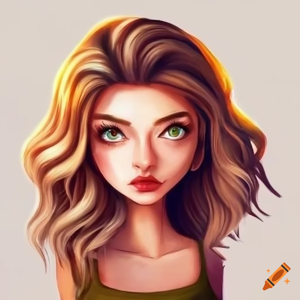 illustration of a talking cartoon woman