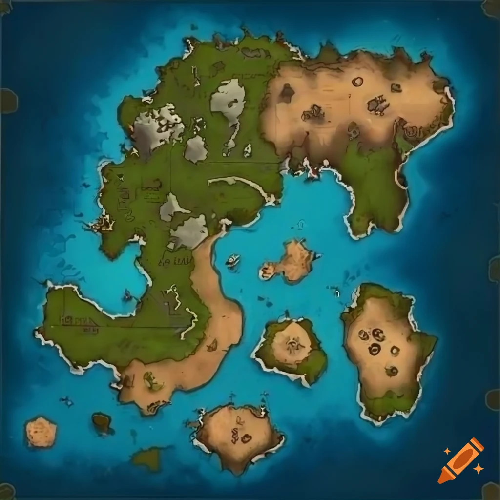 World Map For Rpg Game On Craiyon
