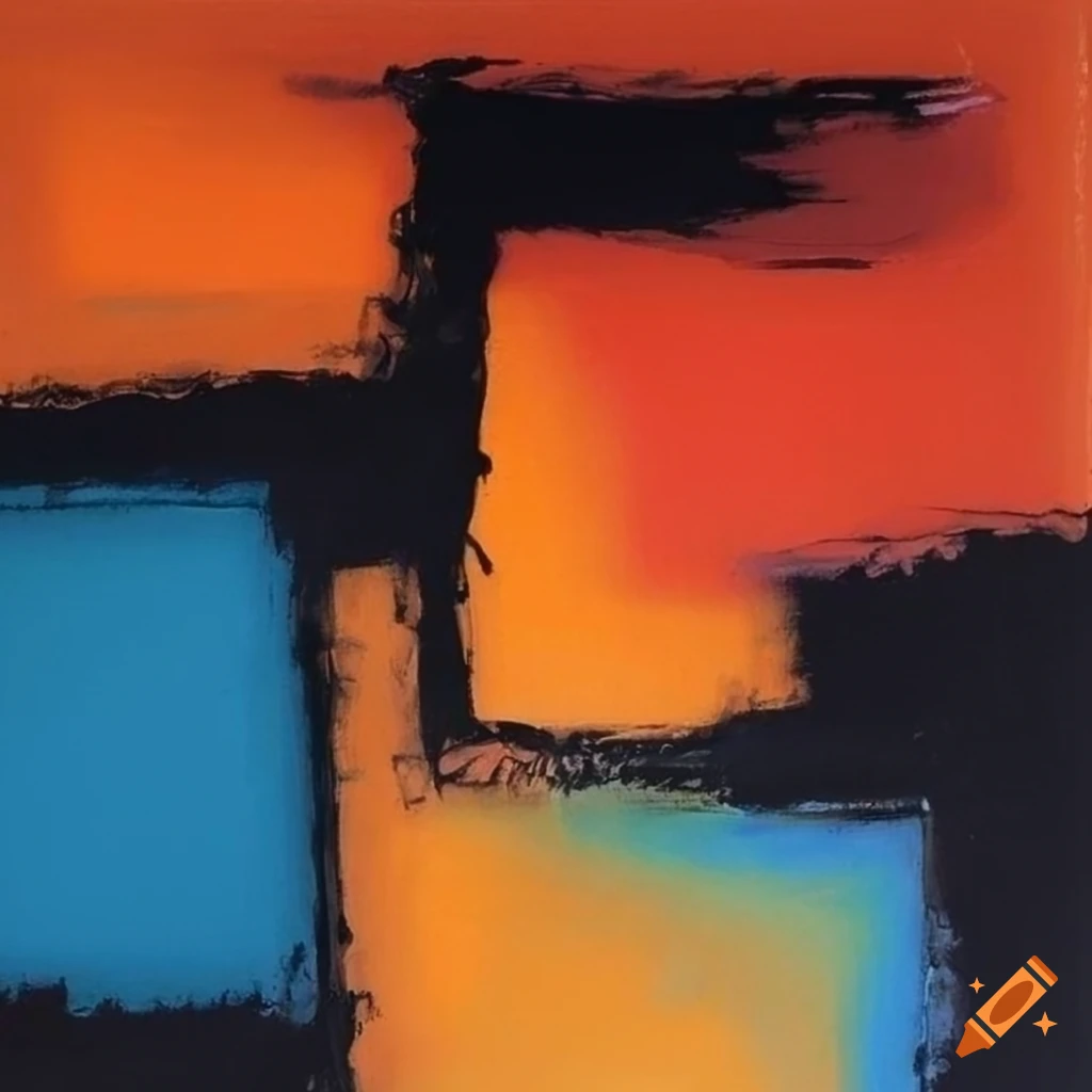 abstract pastel painting inspired by Nicolas de Staël