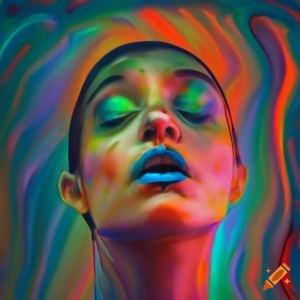 impressionist painting of open mouth