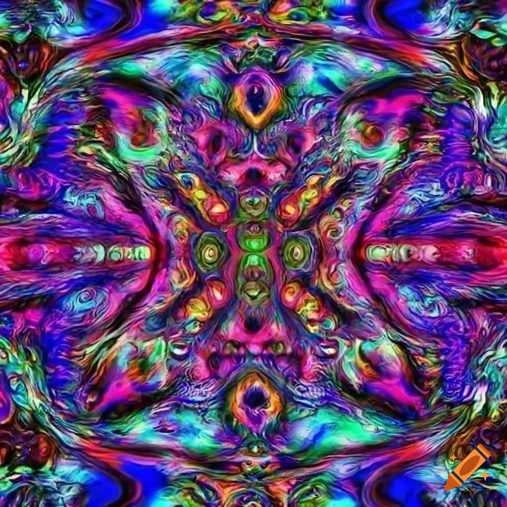 vibrant trippy pattern