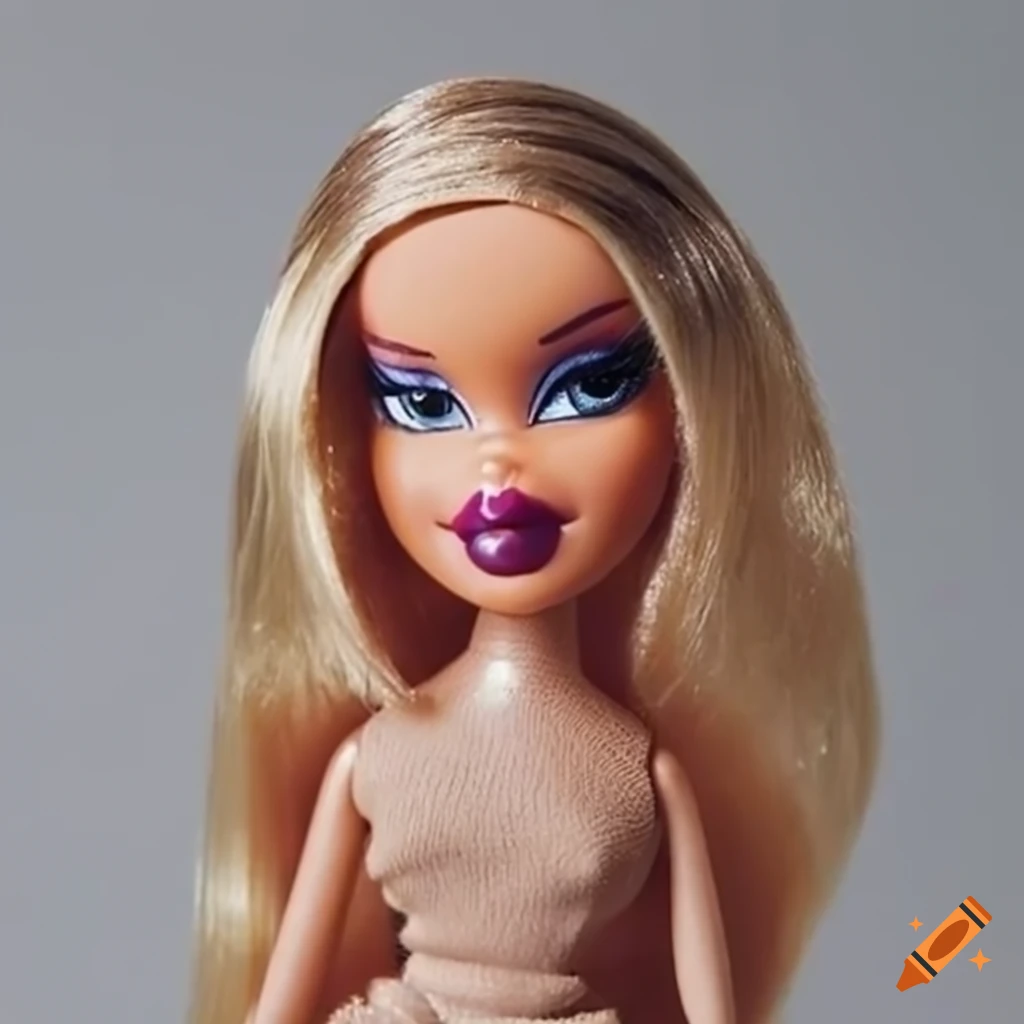 Fashion dolls wearing designer outfits on Craiyon