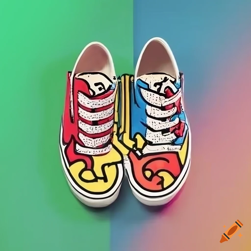 Poster for vans and keith haring collaboration on Craiyon