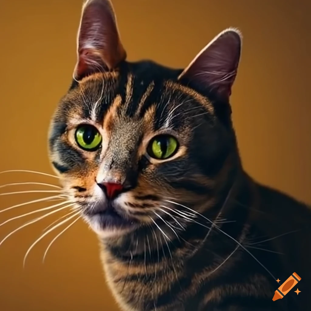 two cats meeting each other