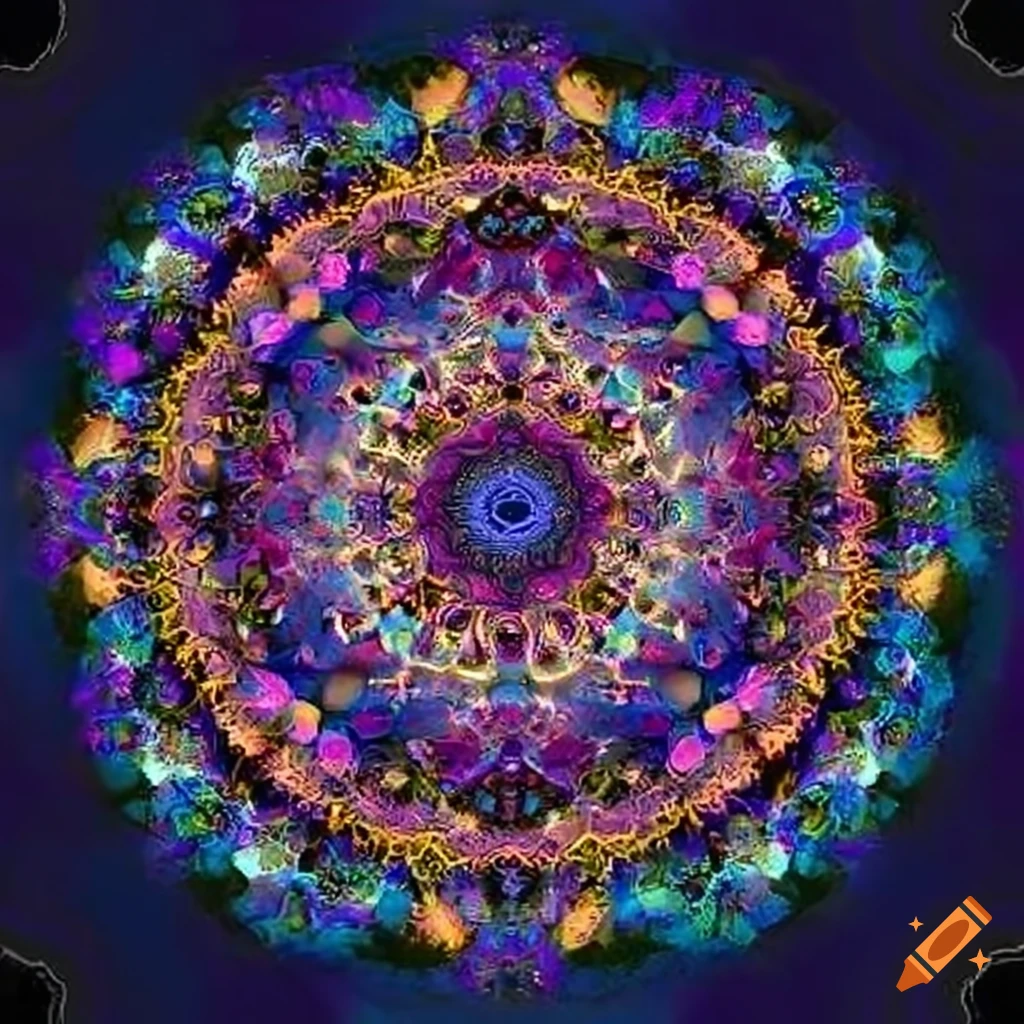 mandala-shaped survey data visualization