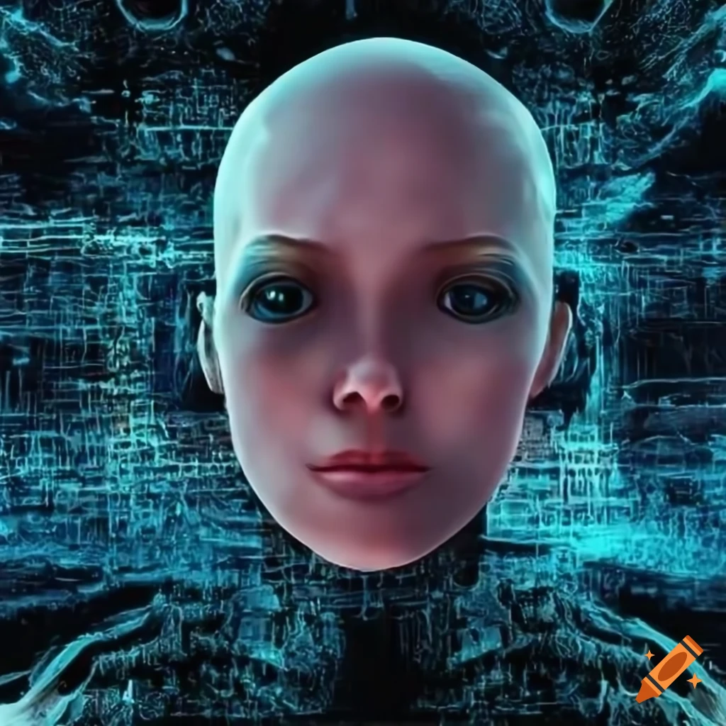 Lifelike depiction of computer ai on Craiyon