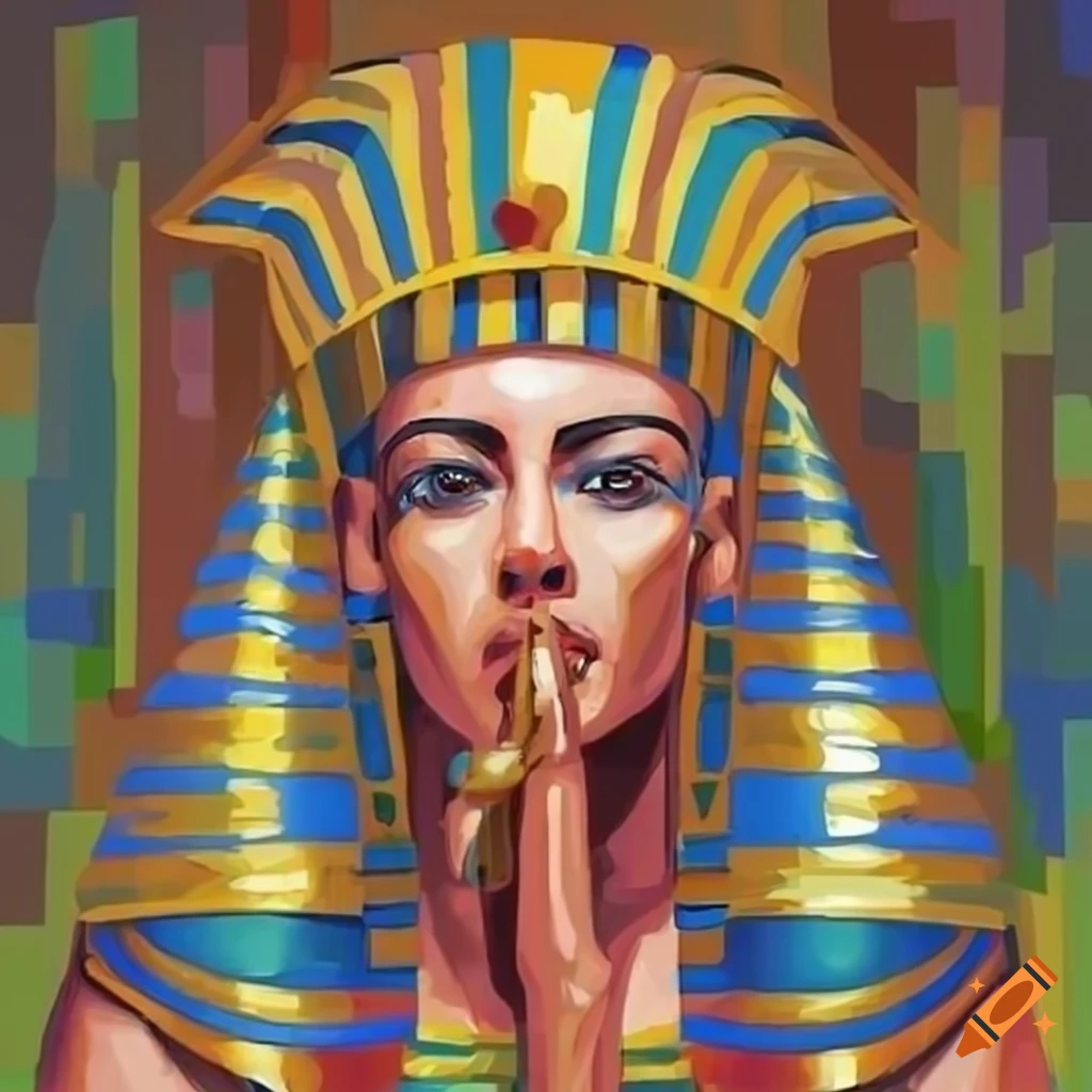 Illustration of harpocrates, egyptian god of silence