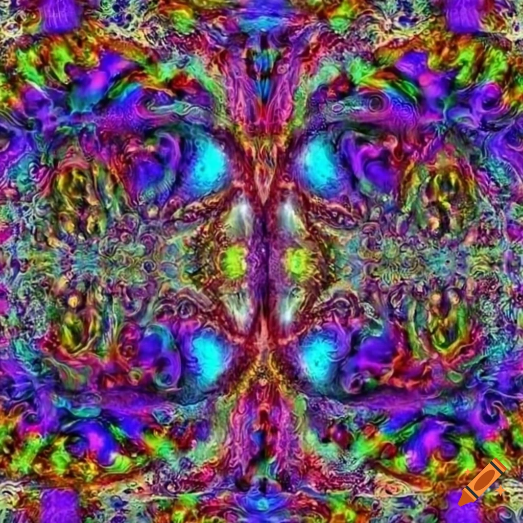 psychedelic and hyper-detailed digital art background