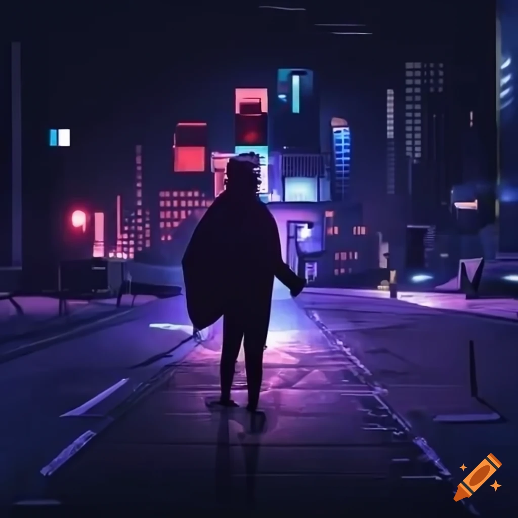 night city theme background for Drum and Bass music video