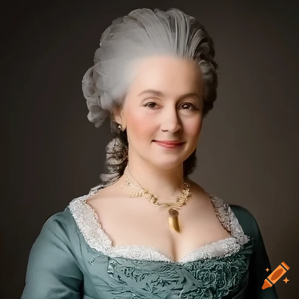 portrait of gentle lady with golden brown eyes