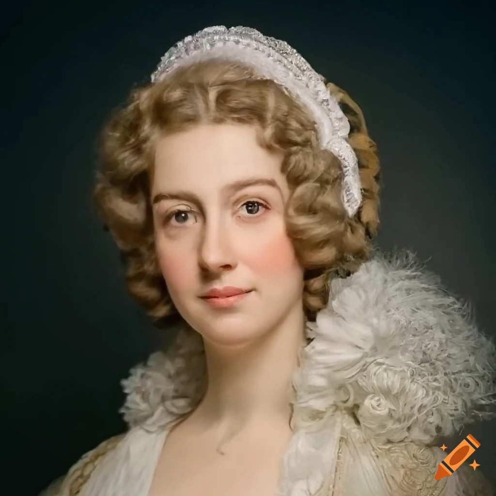 portrait of a gentle lady with golden brown eyes