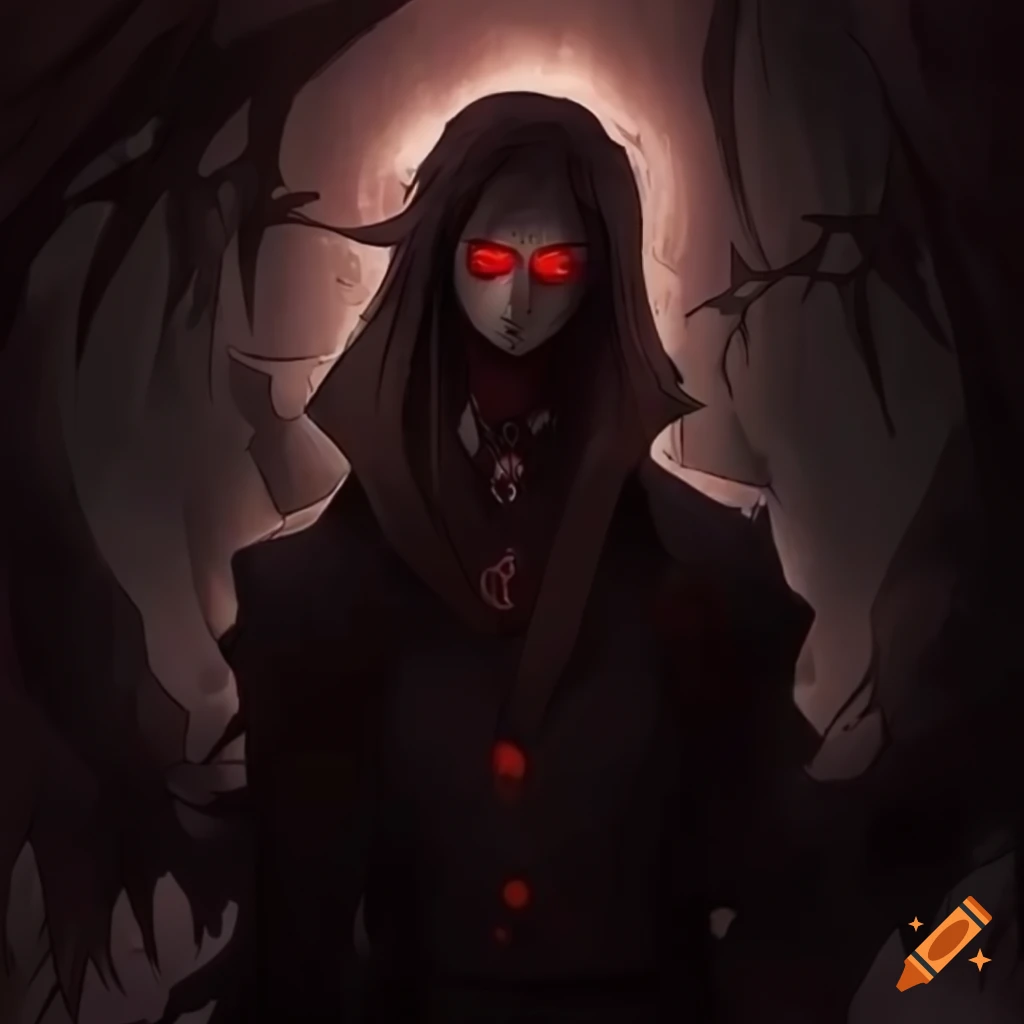 dark fantasy anime male character