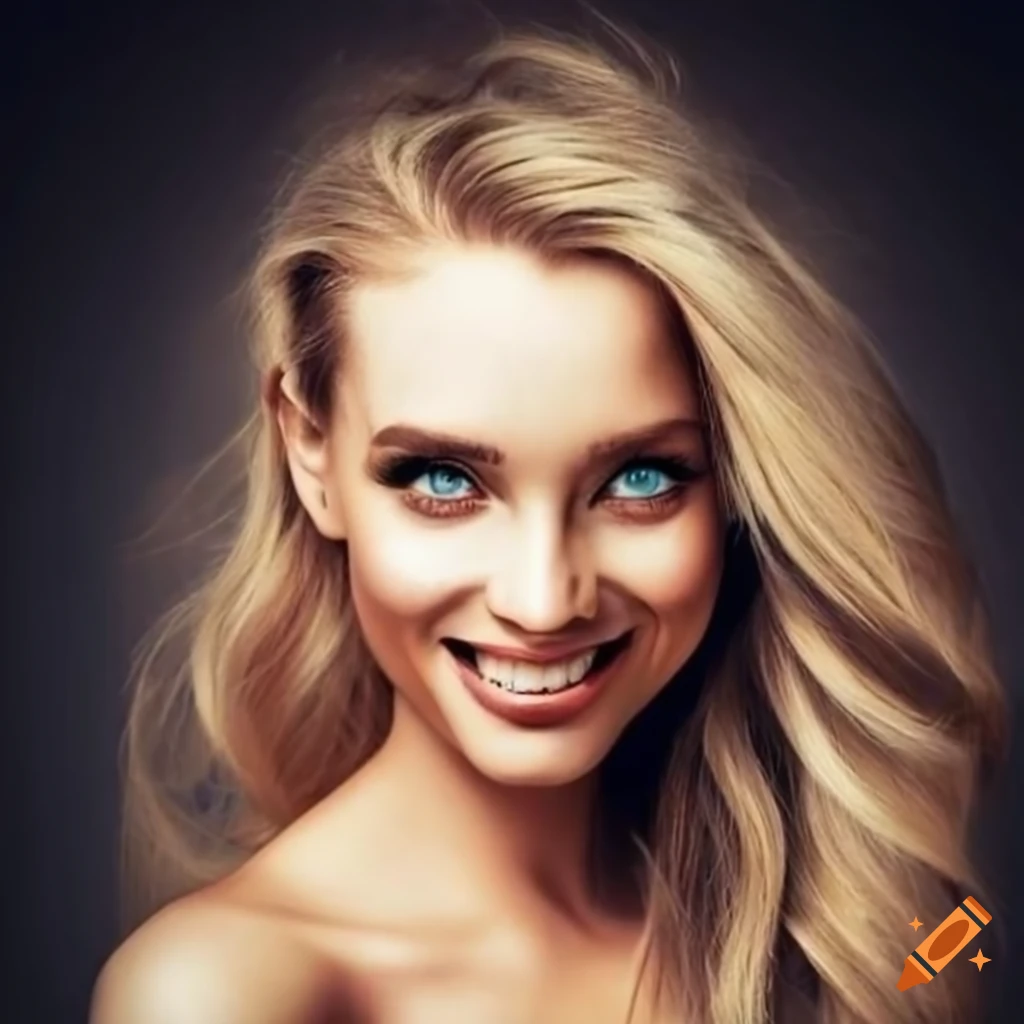 portrait of a woman with a beautiful smile