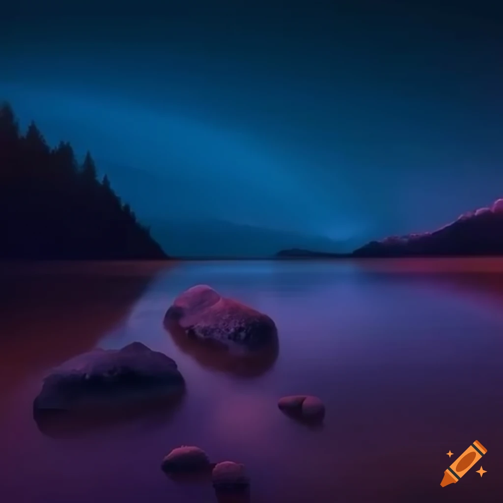 ultra hd image of a night landscape