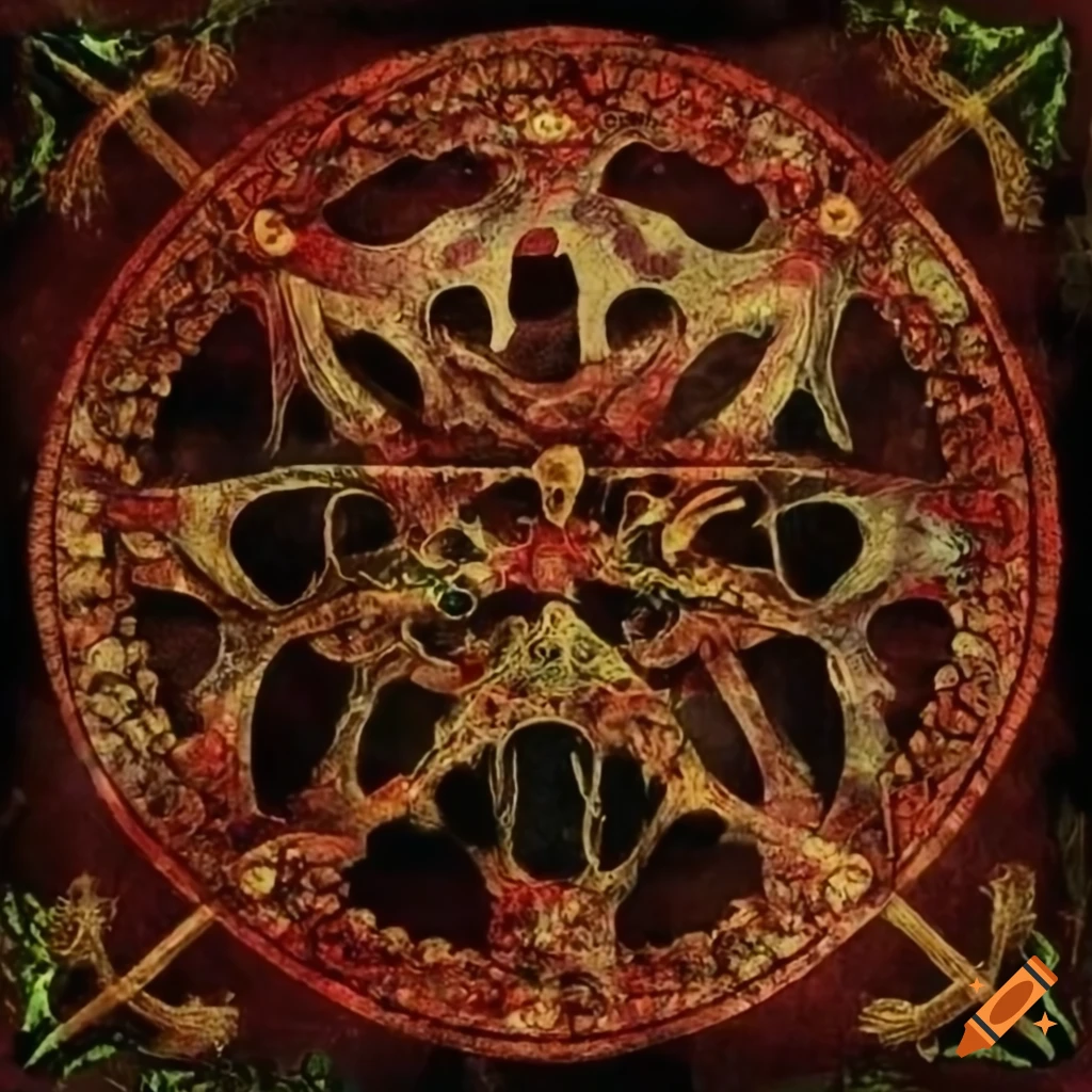 image of a vintage music mysticism circle