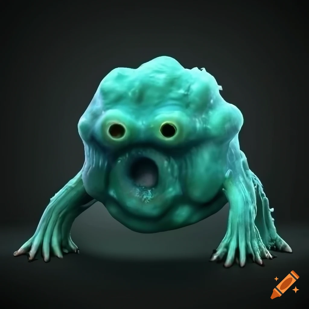 3d model of a sludge monster
