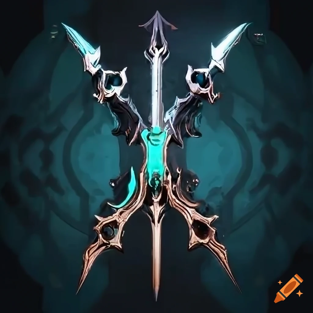 Warframe double sword cross logo on Craiyon