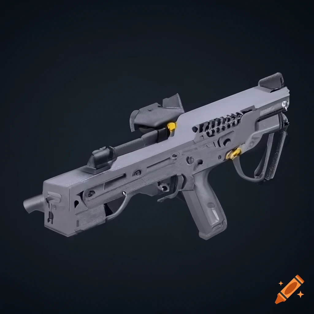 concept design of a Bullpup 9mm machinegun