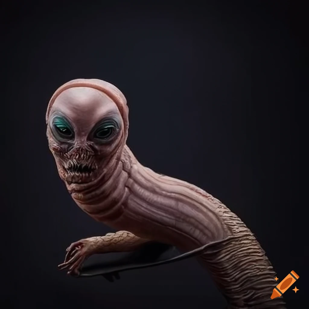 alien worm creature in Star Wars art style