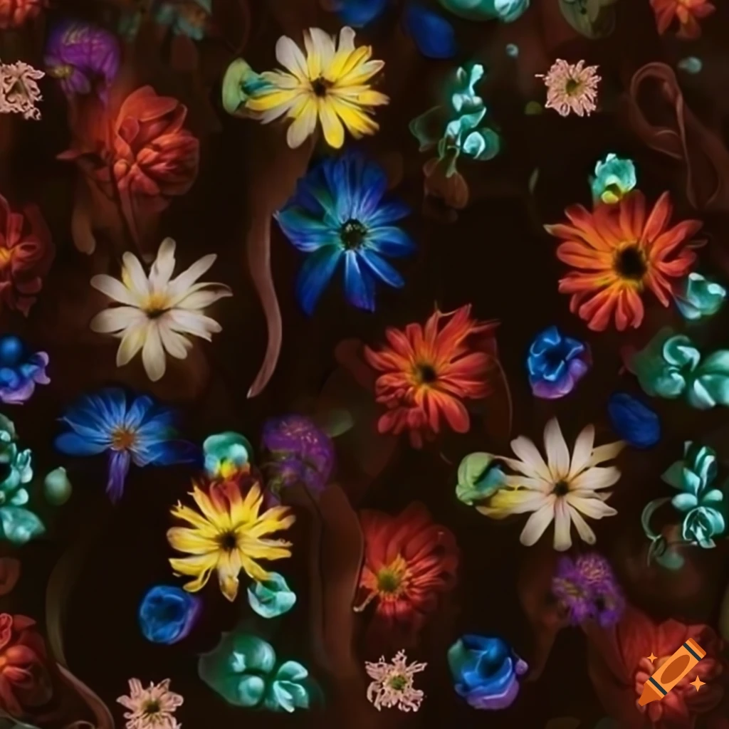 pastel flower vines in various colors