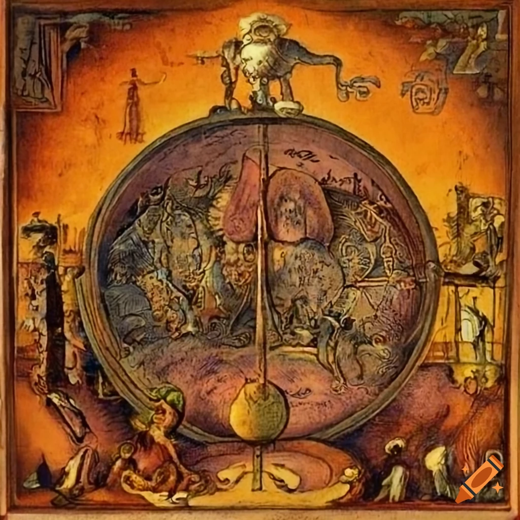 esoteric alchemic symbols art of Garfield