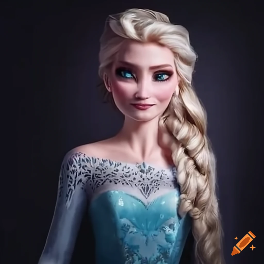 Idina Menzel as Elsa in a live-action adaptation