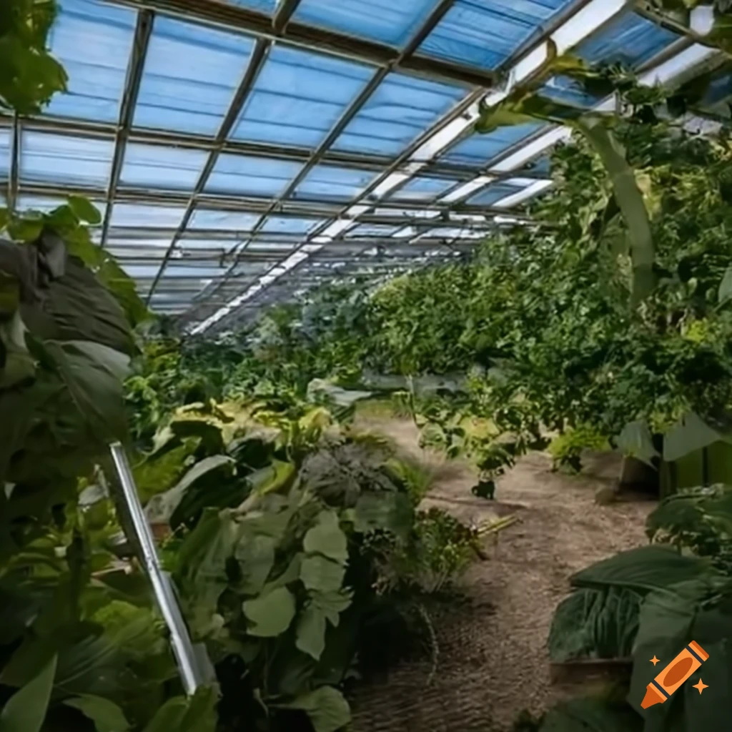 greenhouse made of solar panels