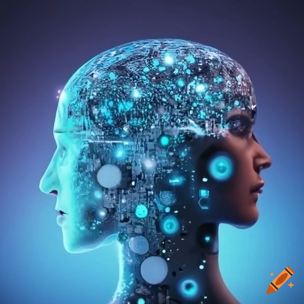 illustration representing challenges of AI in workplace
