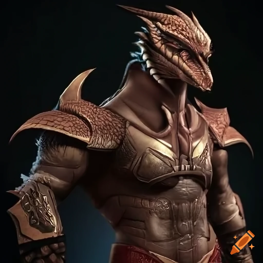 Photo-realistic dragon warrior artwork on Craiyon