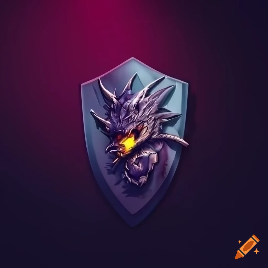 bold dragon esports logo with a shield