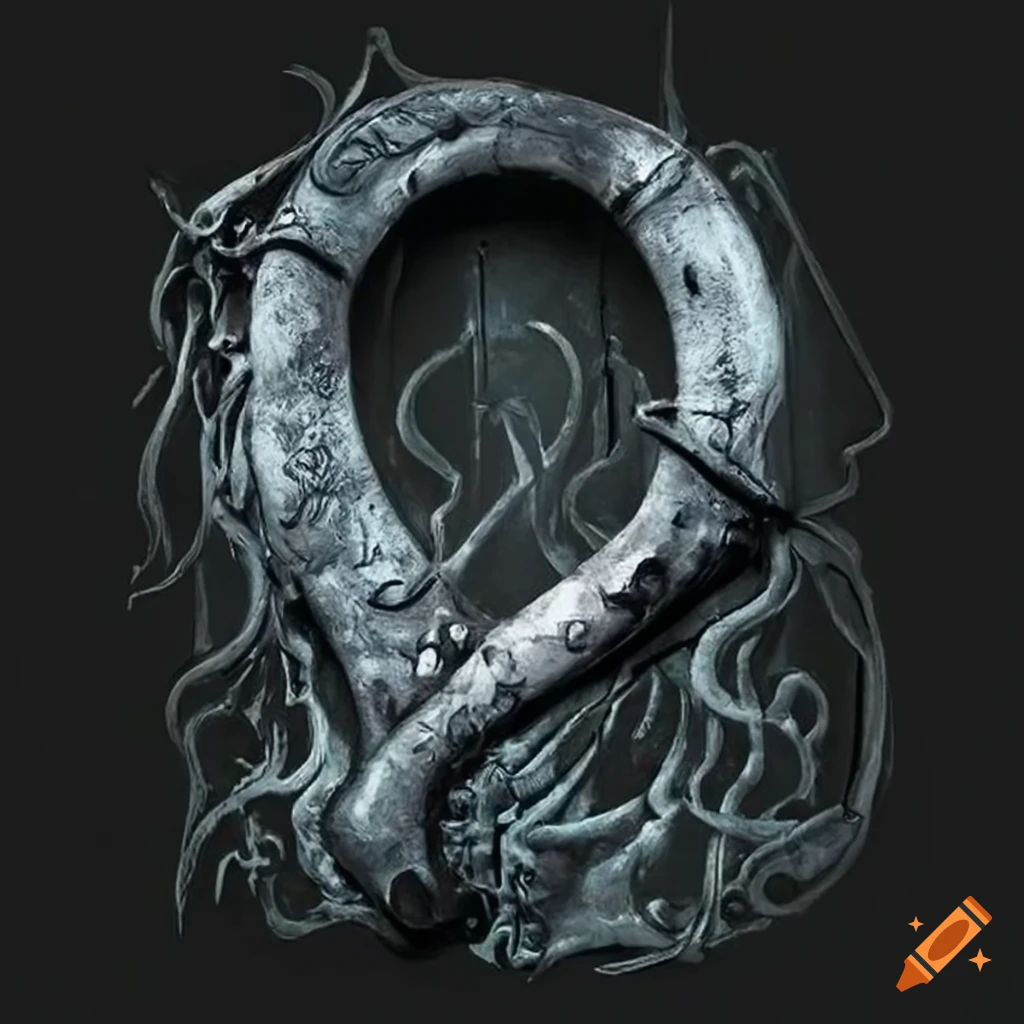 black metal typography with text 'GRAVE DWELLER'