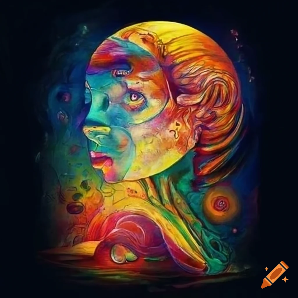 obra maestra in a psychedelic impressionistic style