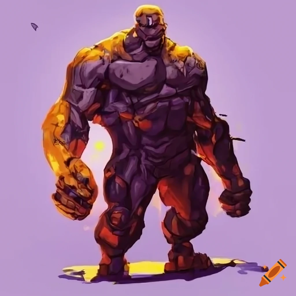 digital art of a dynamite golem