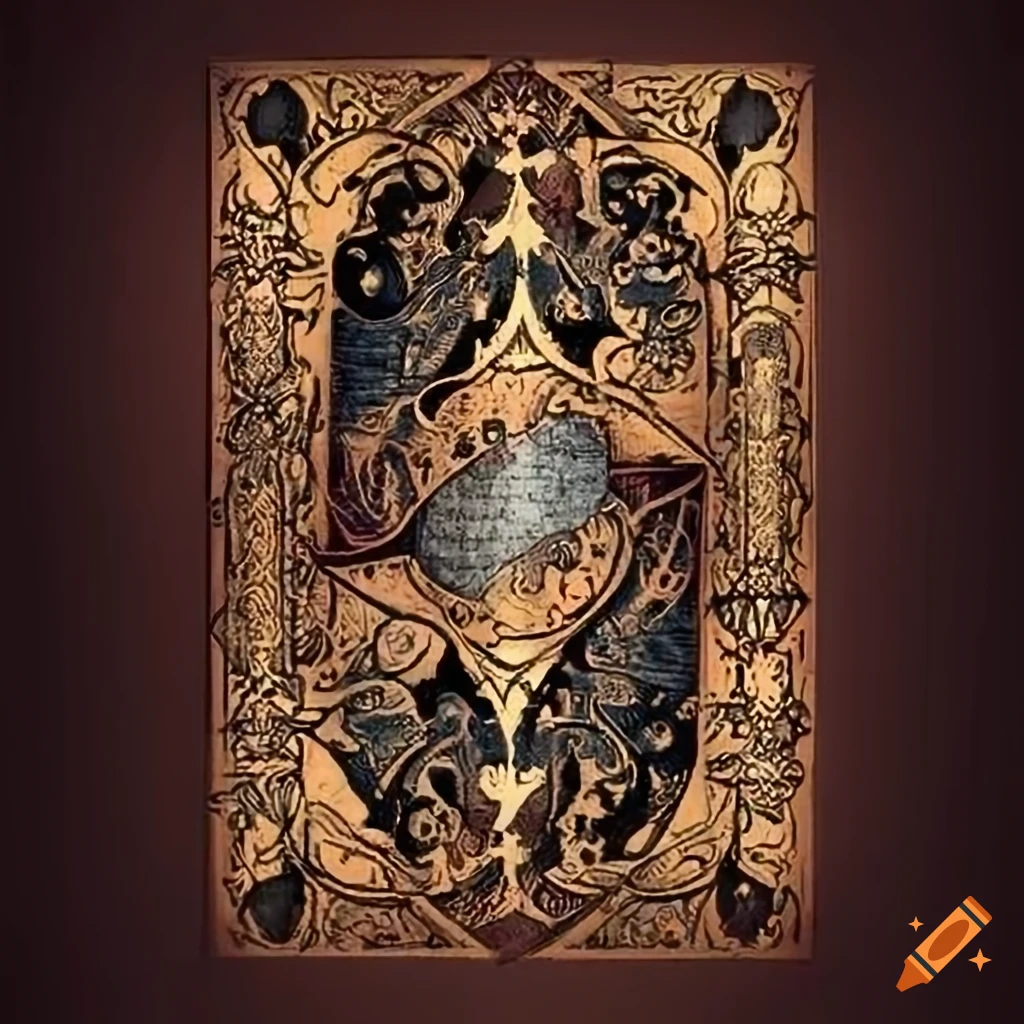 exquisite medieval card back design