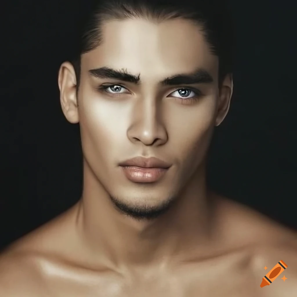 portrait of a stunning male model
