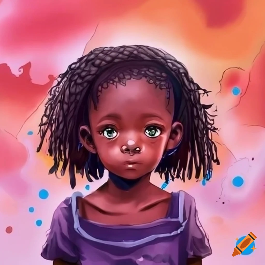 anime artwork of missing children in Nigeria