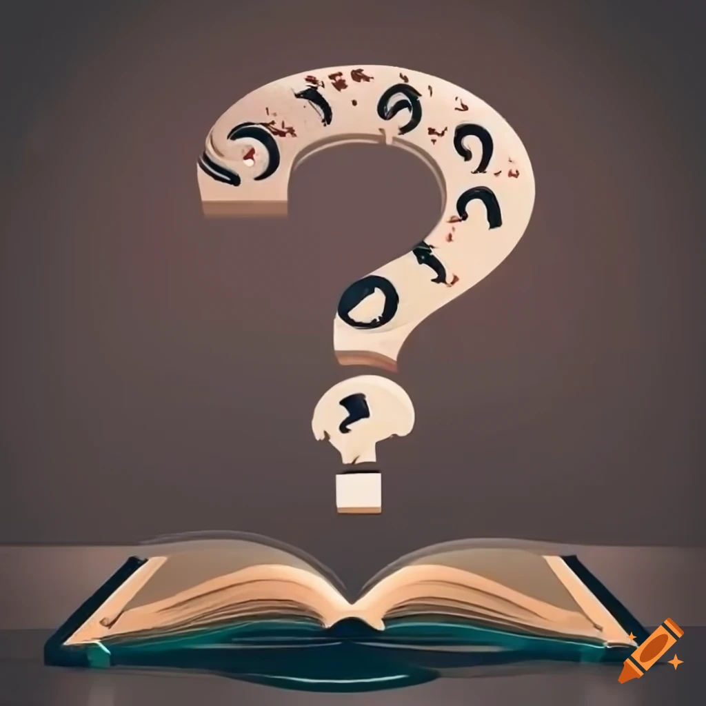image of a Bible with question marks